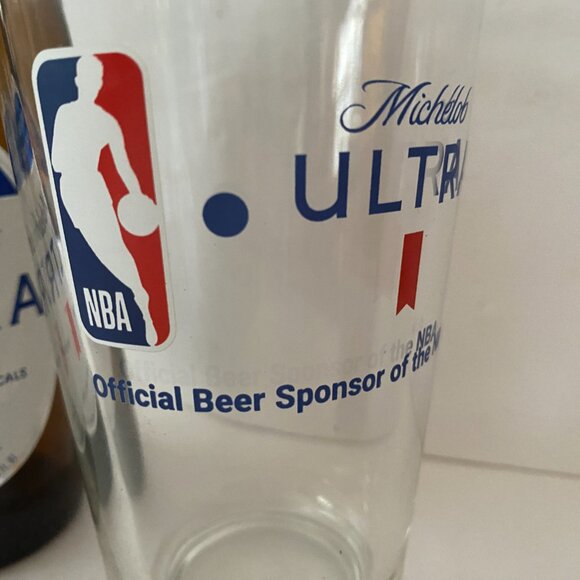Michelob Ultra NBA Basketball 16oz Beer Drinking Glass Replacement for Set - Picture 1 of 7